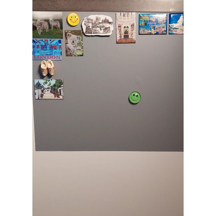 Graue Folie 300x40 cm - magnetisch & selbstklebend