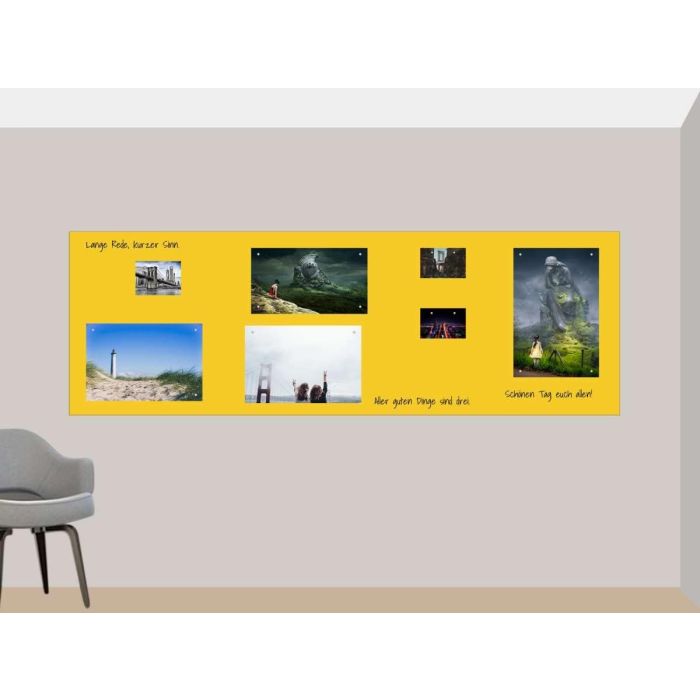 Gelbe Folie 150x30 cm - magnetisch & selbstklebend