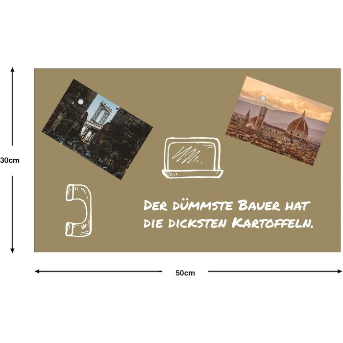 Goldene Folie DIN A4 - magnetisch & selbstklebend