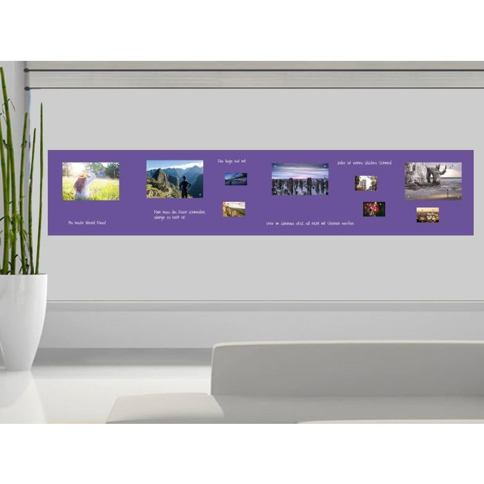 Lila Folie 120x100 cm - magnetisch & selbstklebend