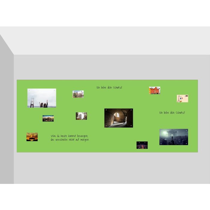 Limegrüne Folie 50x30 cm - magnetisch & selbstklebend