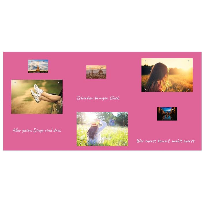 Magenta Folie 60x60 cm - magnetisch & selbstklebend