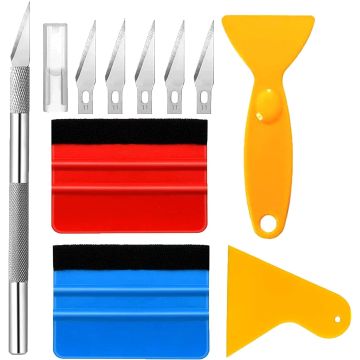 Rakel Set + Messer 10 Teilig