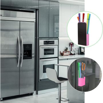 Stifthalter magnetisch schmal 12cm x 2,7 x 5,7 Pink