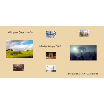 Beige Folie 250x40 cm - magnetisch & selbstklebend