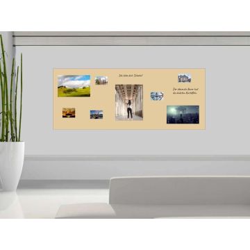 Beige Folie 120x100 cm - magnetisch & selbstklebend