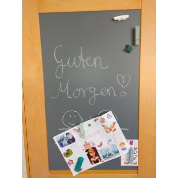 Graue Folie 70x40 cm - magnetisch & selbstklebend