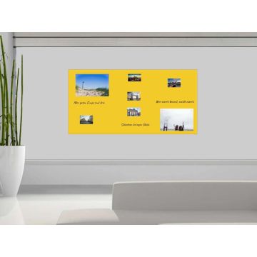 Gelbe Folie 60x40 cm - magnetisch & selbstklebend