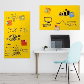 Gelbe Folie 250x30 cm - magnetisch & selbstklebend