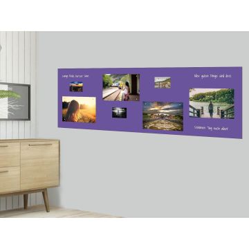 Lila Folie 60x40 cm - magnetisch & selbstklebend