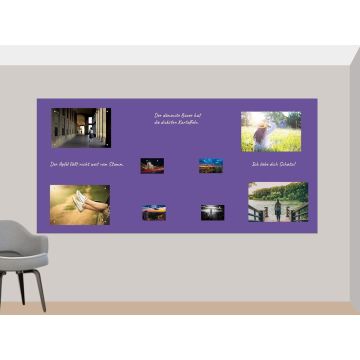 Lila Folie 500x100 cm - magnetisch & selbstklebend