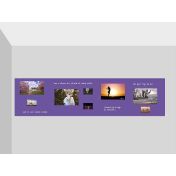Lila Folie 150x60 cm - magnetisch & selbstklebend