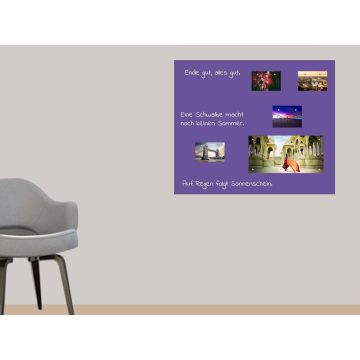 Lila Folie 100x50 cm - magnetisch & selbstklebend