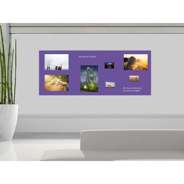 Lila Folie 100x40 cm - magnetisch & selbstklebend