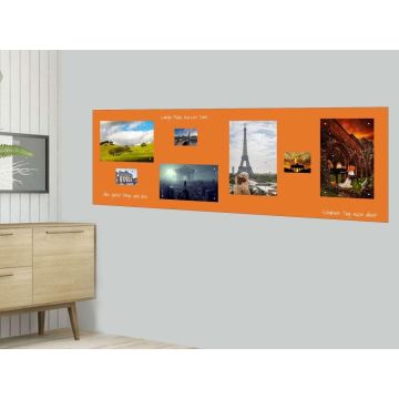 Orange Folie 250x120 cm - magnetisch & selbstklebend