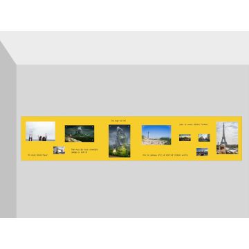 Selbstklebende Gelbe Folie 400x120 cm - selbstklebend