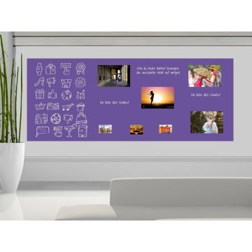 Selbstklebende Lila Folie 100x50 cm - selbstklebend