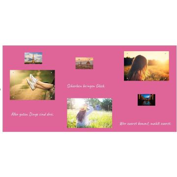 Selbstklebende Magenta Folie 60x60 cm - selbstklebend