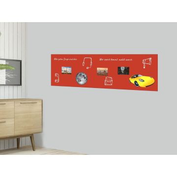 Selbstklebende Rote Folie 100x100 cm - selbstklebend