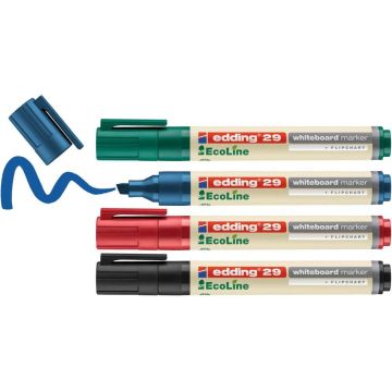 Whiteboard Marker inkl. Schwamm 10 Stk. schwarz